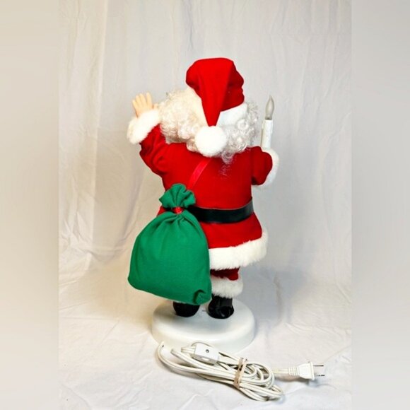 Vintage Rennoc 19" Animated Illuminated Santa Claus Motionette Christmas Decor - Picture 5 of 6